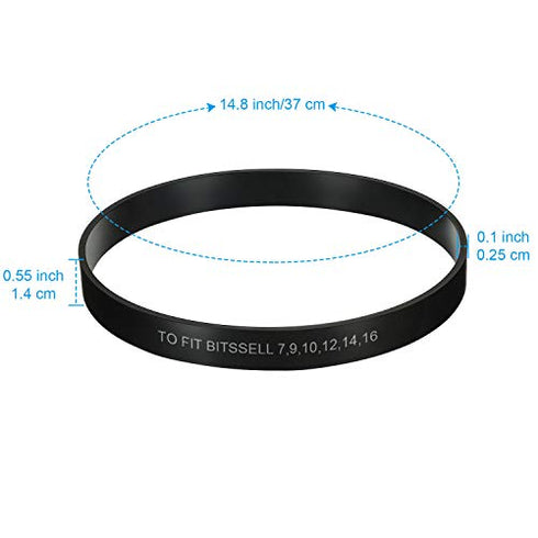 4 Pieces Vacuum Belts 3031120 Replacement Vacuum Belts Compatible with 7/9/10 P/N 3031120 Replacement Belt