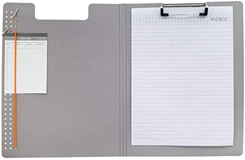 Foldable Clipboard, Enclosed Clipboards Folio,360 Degree Flip Folio Clipfolio,Closing Clipboard Padfolio, Used for Nurse Clipboard and Office Arch Clipboard,Colorful Covered Clipboard. (Orange, Upper)