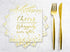 Cheers To Love Cocktail Napkins for Bridal Shower Wedding Engagement Bachelorette Party | Disposable Extra Soft 3-Ply | 50 Count (Gold)