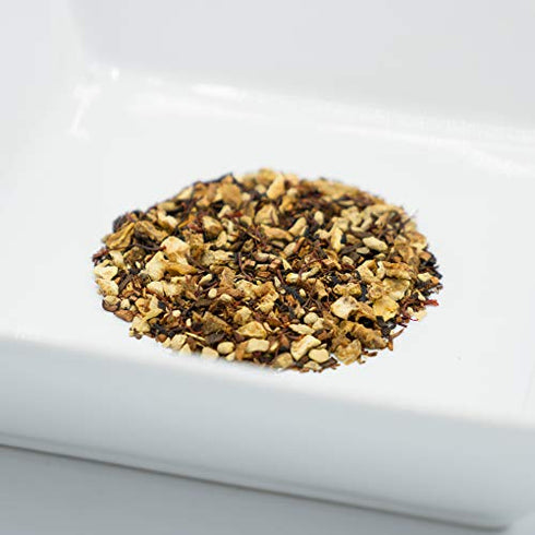 Tahmina Saffron Rooibos Tea: South African Herbal Tea Blend with Afghan Saffron, Decaffeinated Tea, 12 Biodegradable Pyramid Tea Bags, Makes 36 Cups of Tea (1 Pack)