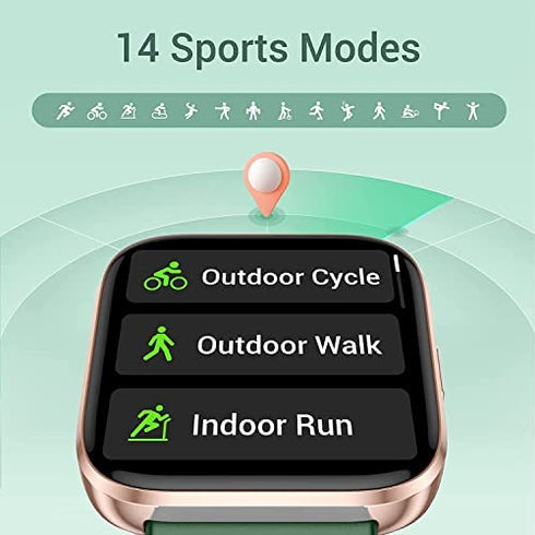 FITNIV Smart Watch, Touchscreen Fitness Tracker with Heart Rate & SpO2 Monitor, Sleep Tracking, IP68 Waterproof Pedometer Smartwatch Compatible with iPhone and Android Phones for Women Men