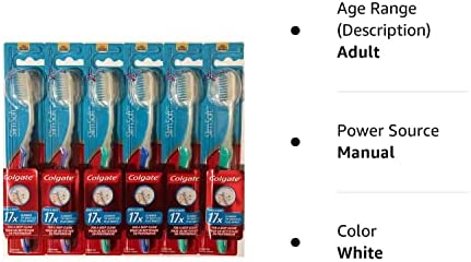 Colgate Slim Soft Gliding Tips Toothbrush, Extra Soft, Compact Head - Pack of 6