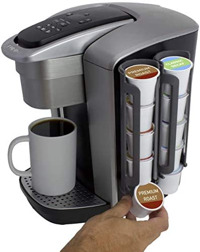 Sidekick Coffee Pod Holder for Keurig K-Cup, Made in the USA, Side Mount, K Cup Storage, K Cup Holder, Space-Saving, 2-Pack