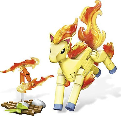 Mega Construx Pokemon Power Pack Ponyta Construction Set with Character Figures, Building Toys for Kids (70 Pieces)
