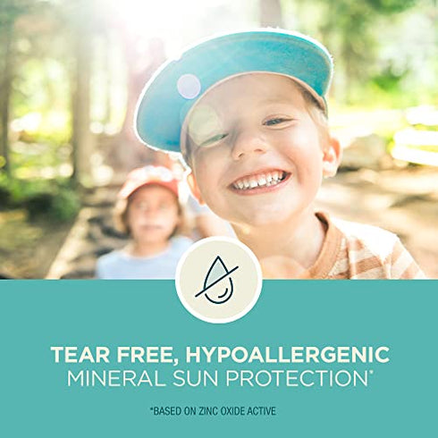 Coppertone Pure and Simple Kids Sunscreen Lotion SPF 50, Zinc Oxide Mineral Sunscreen for Kids, Tear Free, Sunscreen SPF 50, Broad Spectrum SPF 50 Sunscreen, 6 Fl Oz Bottle