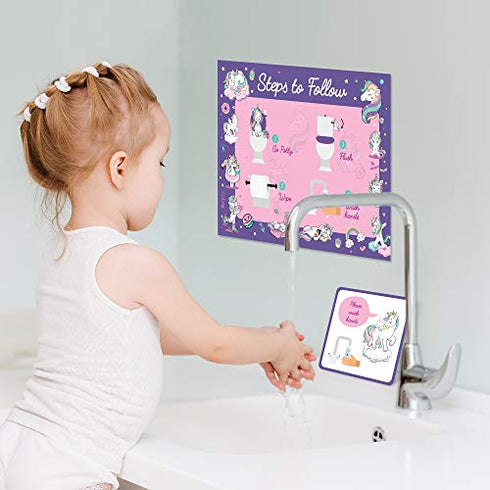 Potty Training Chart for Toddlers, Girls, & Boys, Sticker Chart for Kids Potty Training, 4 Week Reward Chart, Certificate, Instruction Booklet & More, Reward Sticker Chart Kids Toilet Training