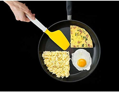 Joseph Joseph Elevate Egg Spatula with Integrated Tool Rest, One-size, White/Yellow