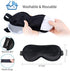 Heated Eye Mask Moist Heat Eye Compress(2-Packs) Microwave Heated Eye Mask with Flaxseed Cassia Seed for Dry Eyes,SPA Warm Eye Mask, Relief Eye Fatigue Hot Sleeping Mask(Black&Grey)