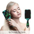 Cute Seamless Pattern With Dinosaurs Hair Brush Plastic Detangling Brushes Natural Detangler Paddle Hairbrush for Women Men Stimulate Scalp Help Growth Add Hair Shine