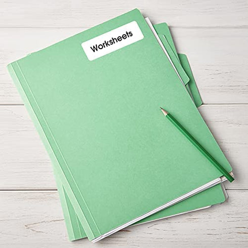 Avery Removable Print/Write Labels, 1 x 3 Inches, White, Pack of 250 (5436)