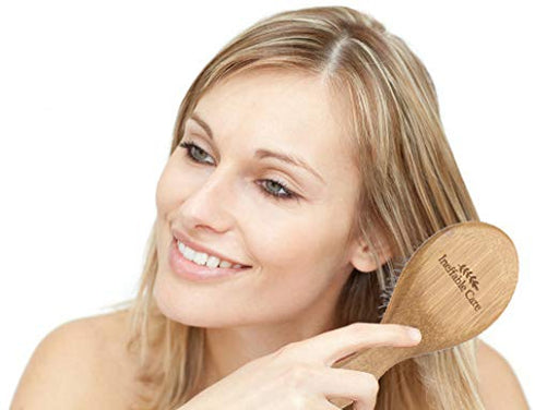 Boar Bristle Hair Brush set – Curved and Vented for Wet and Dry Detangling Hair Brush for Women Long, Thick, Thin, Curly & Tangled Hair Vent Brush - Stocking Stuffers Gift kit