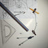 Compass for Geometry Drafting Tools 16 pcs Geometry Set Metal Rulers and Compasses for Architecture and Students Geometry Set for School Protractor and Compass Ruler Set and Geometry Compass W.8.5oz
