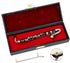 Dselvgvu Miniature Bass Clarinet with Stand and Case Mini Musical Instrument Mini Bass Clarinet Miniature Dollhouse Model Christmas Ornament (5.12")
