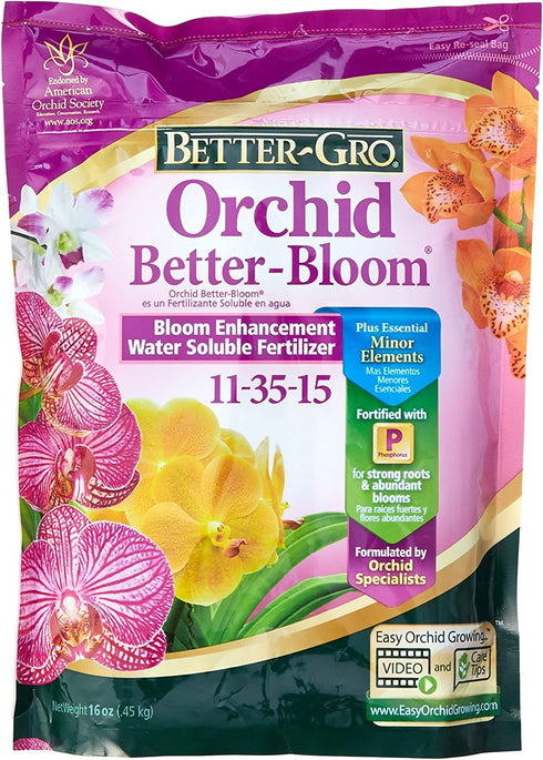 Sun Bulb Company 8305 Better Gro Orchid Plus Bloom Booster Fertilizer, 16-Ounce