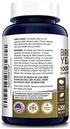 Brewers Yeast 1000mg 200 Vegetarian Caps (Non-GMO & Gluten-Free)