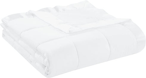 Madison Park Windom Microfiber Down Alternative Stain Resistant Blanket, Twin, White