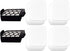 4 Foam + Felt, 2 HEPA Filters kit Replacement for Shark Navigator Pet Pro ZU60, ZU62, Pet Plus NV251, NV255, Swivel Pro NV150, NV151 Upright Vacuum, Part 1238FT60 1239FT60