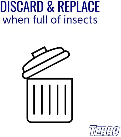 TERRO T518 Fly Magnet Sticky Fly Paper Fly Trap, 8 Count (Pack of 1)