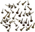Metal Mini Fasteners by Tim Holtz Idea-ology, 99 per Pack, 1/4 Inch, Antique Finishes, TH92790