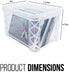 Advantus Super Stacker 4" x 6" Index Card Box, Clear, 1 Box, 40305