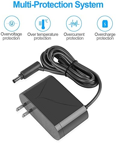 Charger for Dyson V6 V7 V8 DC58 DC59 DC61 DC62 SV03 SV04 SV05 SV06 Absolute Animal Fluffy Motorhead Cordless Vacuum Power Supply Cord, 21.6V 0.78A 6Ft Replacement Charger Adapter for Dyson