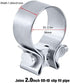EVIL ENERGY 2.0 Inch Exhaust Clamp,Narrow Band Muffler Clamp Stainless Steel