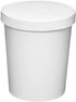 32 oz. Paper Food Containers With Vented Lids, To Go Hot Soup Bowls, Disposable Ice Cream Cups, White - 25 Sets