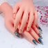 AORAEM Practice Hand for Acrylic Nails Kit Flexible Hand Model Left Bendable Mannequin Nail Training Hand for Nail Practice Beginners 1 PCS (Left hand)