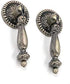 Geesatis 4 PCS Bronze Tear Drop Pull Handle Antique Drawer Cabinet Pull Handle Knobs Furniture Decorative Pull Tool with Mounting Screws, Rust Resistant, Knob Dia 1"