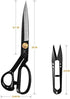 Sewing Scissors, 10 Inch Fabric Dressmaking Scissors Upholstery Office Shears for Tailors Dressmakers, Best for Cutting Fabric Leather Paper Raw Materials Heavy Duty High Carbon Steel(Right-Handed)