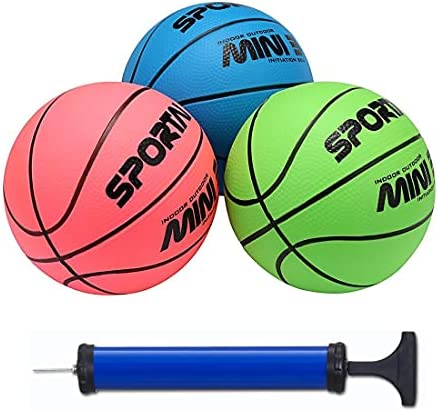 Stylife Mini Basketballs for Kids - Trampoline Basketballs 1 PCS Hoop Basketball - Toddler Balls Toys, 5 Inch Blue