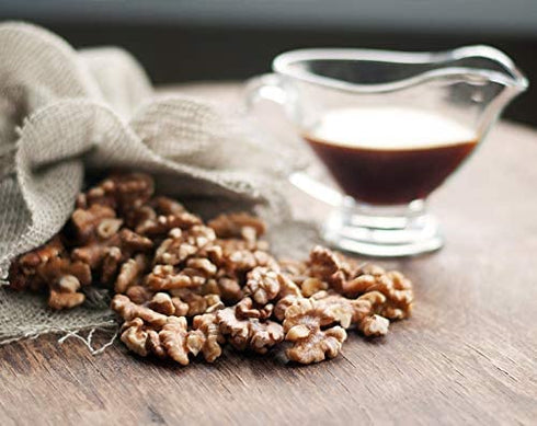 California Walnuts Halves & Pieces, 8 Ounces – Non-GMO Verified, Raw, Unsalted, Shelled, Vegan, Kosher, Sirtfood, Bulk. Rich in Omega-3 Fatty Acids, Protein. Great for Baking, Snacking, as a Topping.