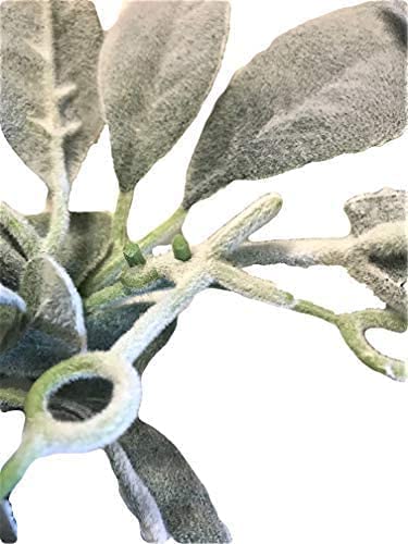 MULTI CANDY Artificial Flocked Lambs Ear Garland,Soft Faux Vine Greenery, Farmhouse Mantle Decor,DIY Home Decoration Vine