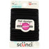 Scunci No-Damage Black Hair Ties, Flat Design All Day Medium Hold, 14-Pcs per Pack (1-Pack)