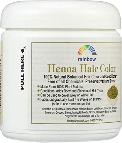 Rainbow Research Henna Hair Color and Conditioner Persian Red, 4 Ounce