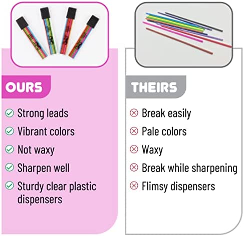 Mr. Pen- 2mm Lead Refills, 48 Pack, Colored Lead Pencils 2.0 mm, Mechanical Pencil Lead, Colorful Mechanical Pencils 2mm Lead, 2 mm Lead, Pencils 2.0mm Lead, Pencil Lead 2.0 mm Refill, Lead Refill
