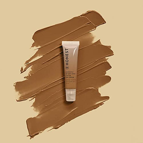 Honest Beauty Honestly Bright Eyes Tinted Eye Cream, Terracotta with Hyaluronic Acid + Squalene | EWG Certified + Dermatologist Tested & Vegan + Cruelty Free | 0.5 fl. oz.