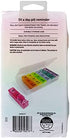 Ezy Dose Weekly (7-Day) Pill Organizer, Vitamin and Medicine Box, X-Large Pop-Out Compartments, 3 Times a Day, Rainbow Lids with Case