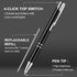 4 Pieces Lighted Tip Pen Metal Ballpoint Pen with Light LED Lighted Pen Black Ink Writing Pen with 8 Pieces Pen Refills for Writing in the Dark