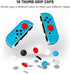 GLDRAM Case for Nintendo Switch OLED Model 2021 with Screen Protector and 10 Pcs Thumb Caps, Clear Protective Hard Cover for Switch OLED Console & JoyCon - Ultra-Slim & Dockable Skin (Blue)