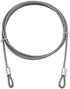 DGOL 2 Packs 5/32 inch (4mm) 304 Stainless Steel Coated Luggage Security Lock Double Loop End Bicycle Padlock Safety Cable Wire Length 70 inch
