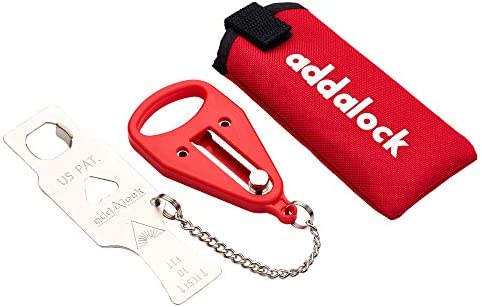 Addalock the Original Portable Door Lock by Rishon Enterprises Inc. (1 Piece), for Home Security, Apartment Security Lock, Travel Door Lock, AirBNB Lock and Dorm Room Essentials
