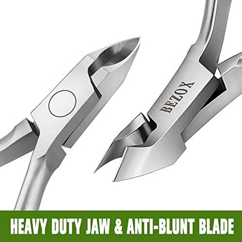 BEZOX Cuticle Clippers - Stainless Steel Professional Cuticle Cutter Hangnails Trimmers - Full Jaw Manicure Cuticle Nipper(6mm)