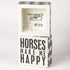 Primitives by Kathy Horse Print Trimmed Box Sign, 4 x 5-Inches