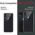 TORU MX Slim for iPhone Xs/iPhone X Magnetic Case, Compatible with Magsafe, Hybrid Transparent HD Clear Case with Detachable Wrist Strap, Scratch Resistant, Air Bumper Shock-Absorbing Corners - Clear