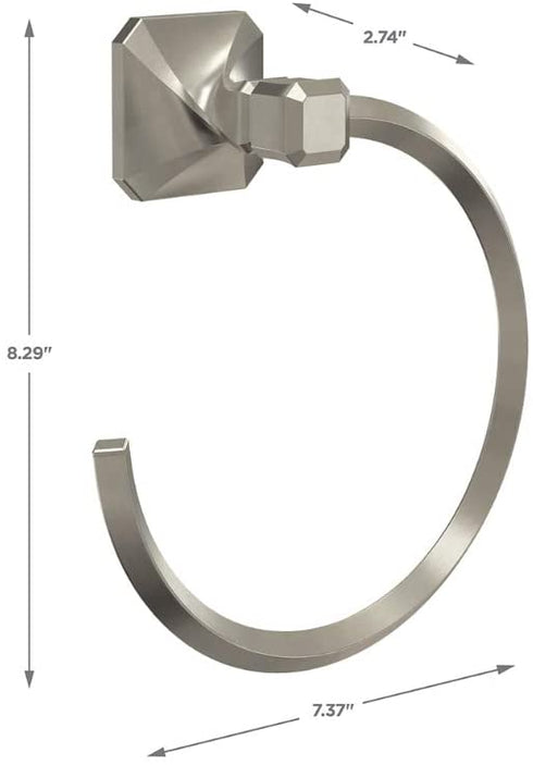 Franklin Brass NAP46-SN Napier Towel Ring, Satin Nickel