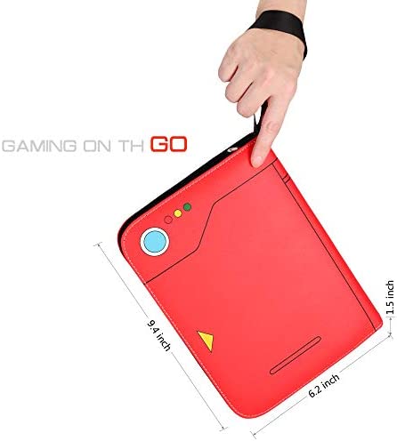 Tombert TCG Binder Compatible with PTCG, 4 Pocket Trading Card Album Folder, Holds Up To 400 Cards.