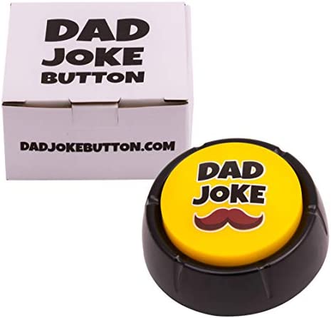 Dad Joke Button | A Gift for Fathers with 50+ Funny Dad Jokes | Novelty Talking Button Present
