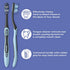 REACH Essentials Toothbrush with Toothbrush Caps, Multi-Zoned Angled Soft Bristles, Contoured Handle, Tongue Scraper, 6 Count (Pack of 1)