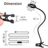 Bekada LED Desk Light with Clamp for Video Conference Lighting, Clip on LED Ring Light for Computer Webcam, USB Laptop Light for Zoom Meetings, Reading Light with 3 Color 10 Dimming Level